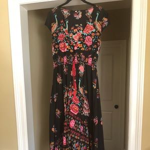 Bohemian floral print dress